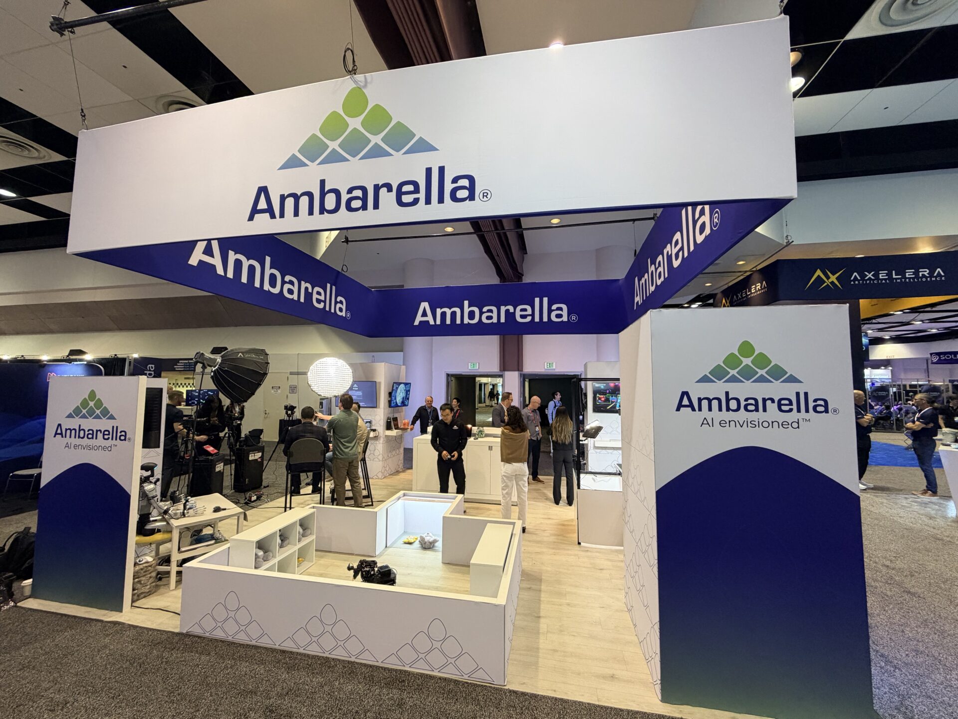 Ambarella's booth at the Summit's exhibition hall