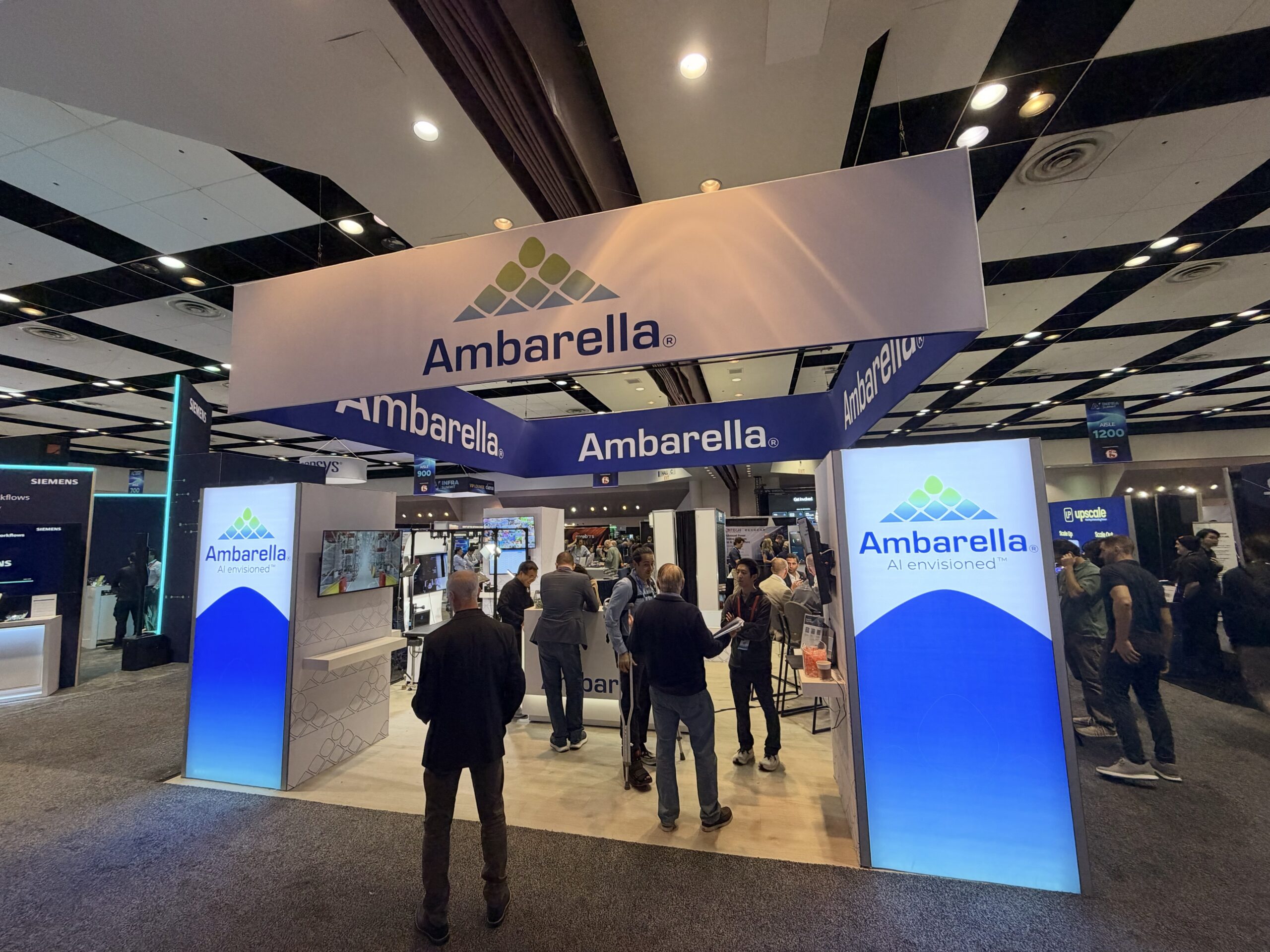Alternate view of the Ambarella exhibition booth at the Summit